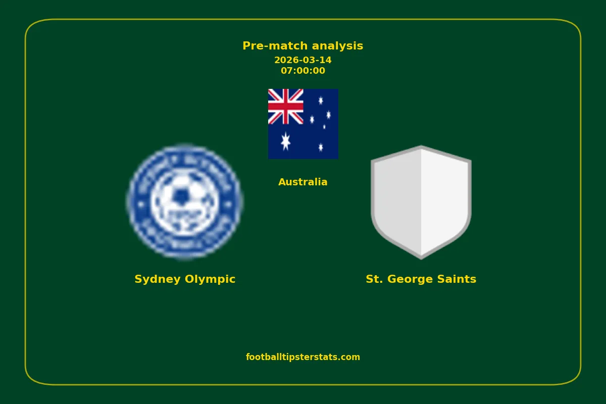 Pre-match analysis: Sydney Olympic vs St. George Saints on 2026-03-14
